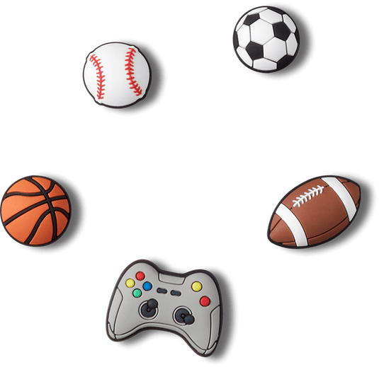 Crocs Jibbitz - Sports 5 Pack