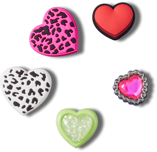 Crocs Jibbitz - Hearts 5 Pack