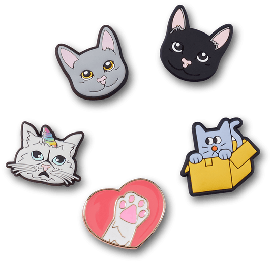 Crocs Jibbitz - Cats 5 Pack