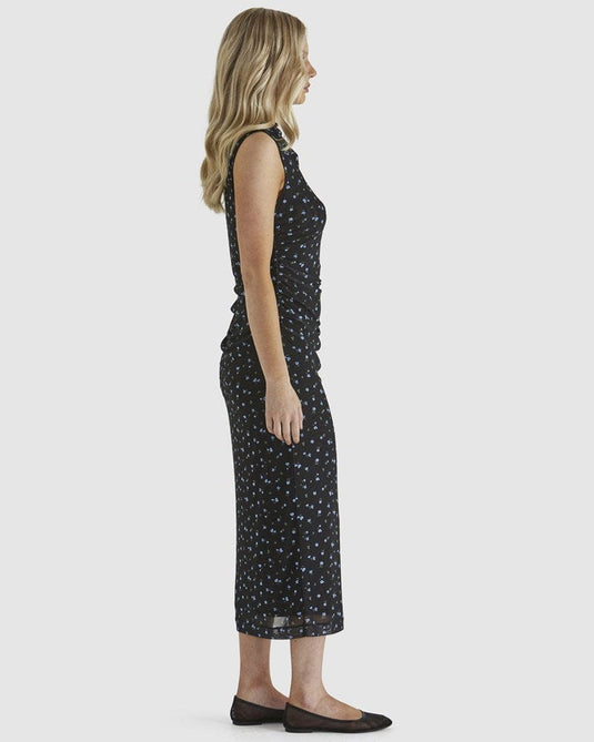 Sass Womens Lauretta Mesh Dress