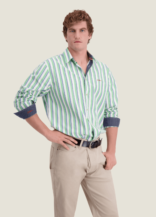 S. Kidman Mens Dexter Long Sleeve Shirt - Green