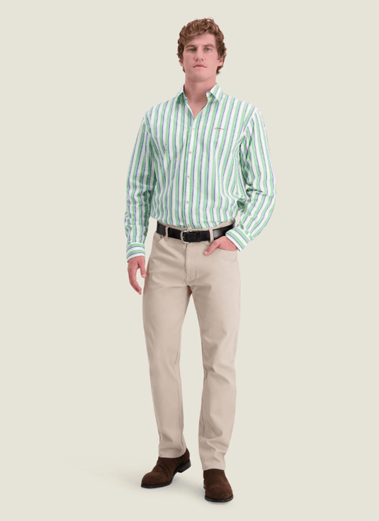 S. Kidman Mens Dexter Long Sleeve Shirt - Green