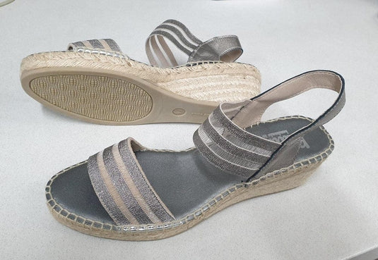 Nattiva Womens Hand Made Shoes Leather Upper Jute with Rubber Sole