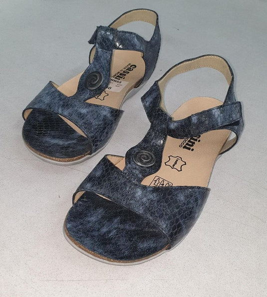Cassini Women's Jangle Snake Noir Style Sandals Shoes