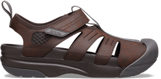 Crocs Mens Yukon Fishman Sandals - Espresso