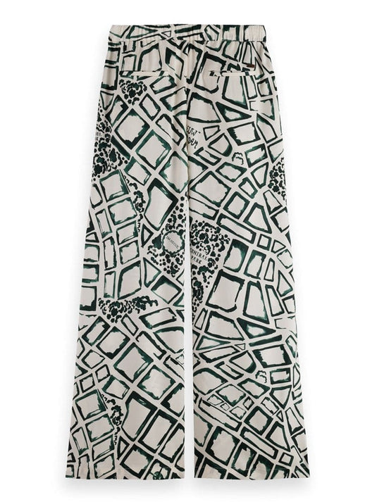 Scotch & Soda Printed Eleni Wide Fit Pant