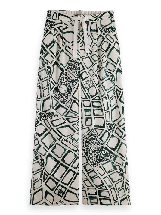 Scotch & Soda Printed Eleni Wide Fit Pant