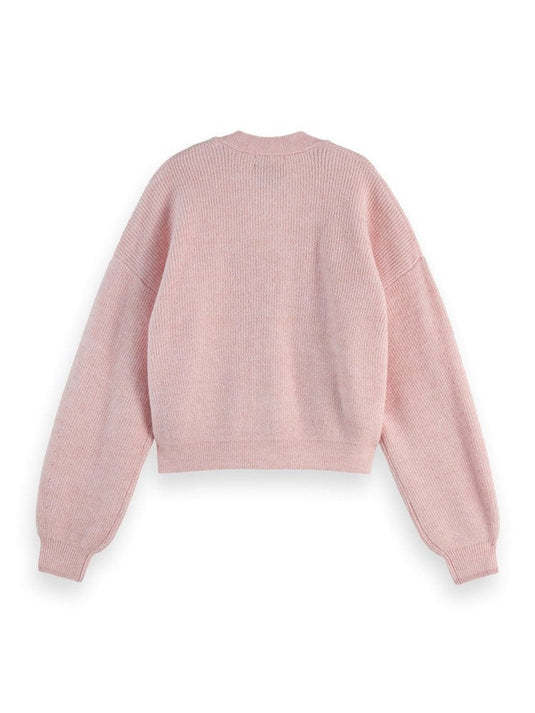 Scotch & Soda Womens Fuzzy Relaxed Cardigan