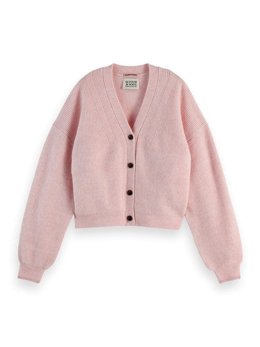 Scotch & Soda Womens Fuzzy Relaxed Cardigan