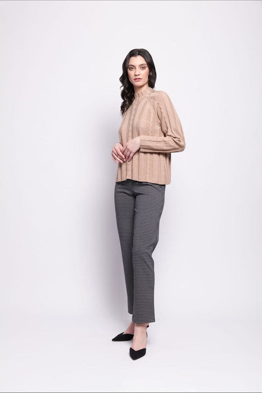 Foil Womens Pic Of The Bunch Steel Check Skinny Pant