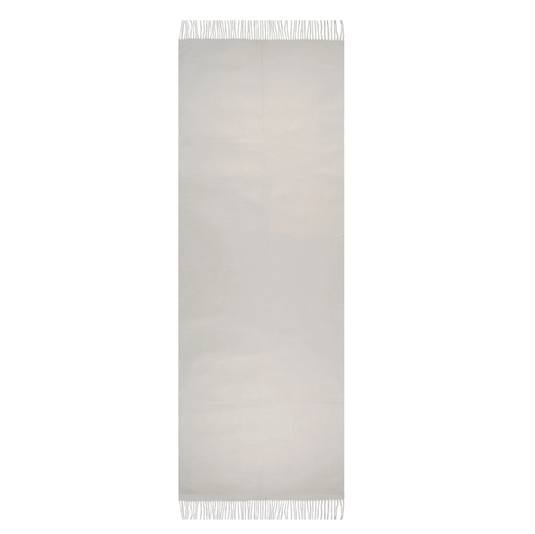Dents Womens Plain Pashmina Shawl with Tassels - Silver