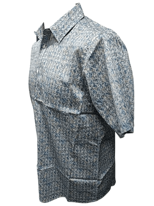 Cipollini Gold Mens Swiss Cotton Short Sleeve Shirt - Ocean