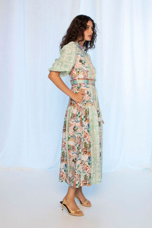 Kachel Womens Jean Maxi Dress