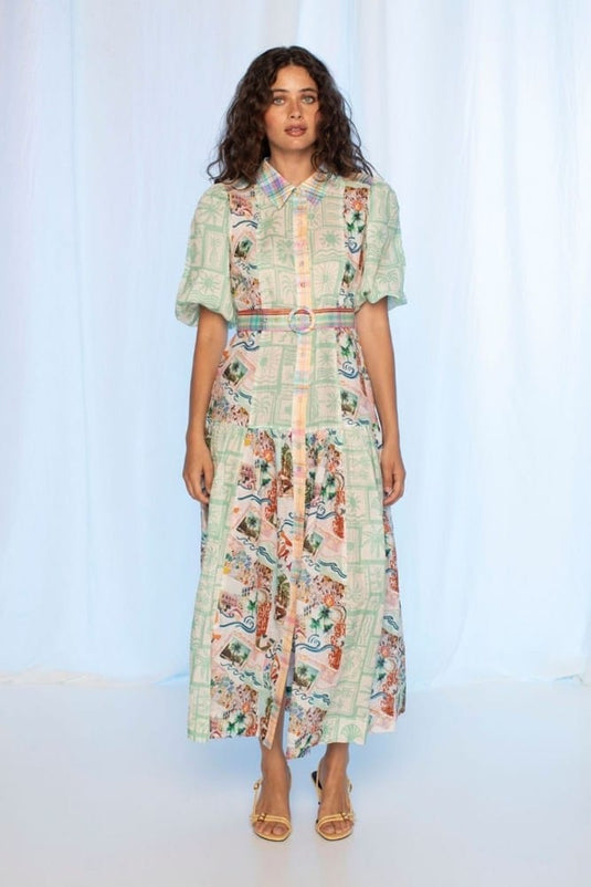 Kachel Womens Jean Maxi Dress