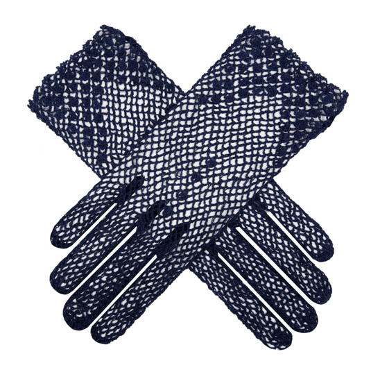 Dents Womens Regina Cotton Crochet Gloves