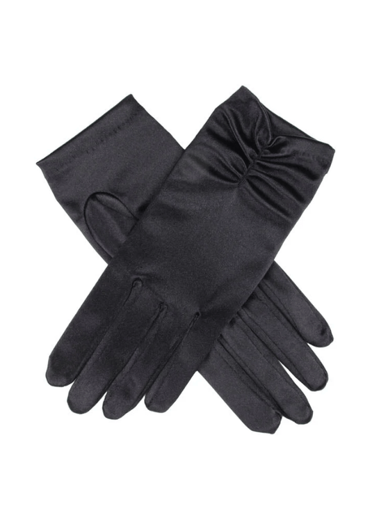 Dents Womens Madeline Ruched Satin Gloves