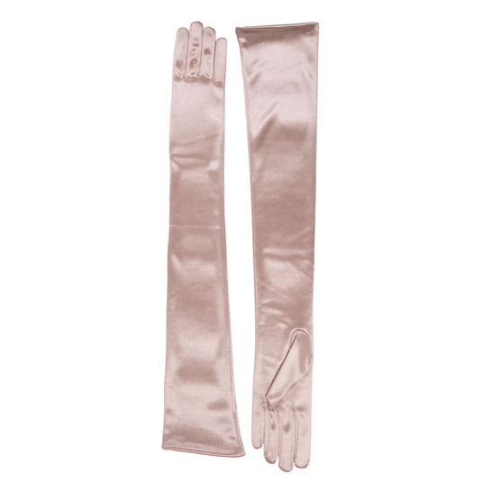 Dents Womens Bella Long Opera Satin Gloves - Rose