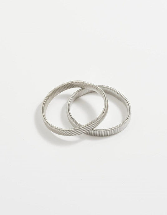Cudworth Mens Silver Armbands Boxed