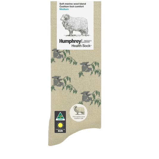 Humphrey Law Fine Merino Wool Cushion Sole Health Sock - Tourist