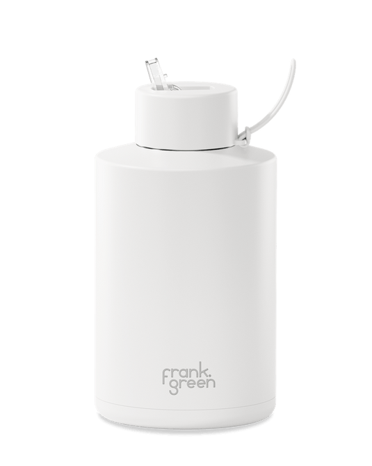 Frank Green 68oz Ceramic Reusable Bottle with Straw Lid - Cloud White