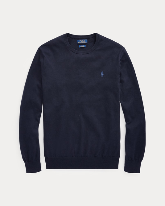 Ralph Lauren Mens Slim Fit Cotton Crew Neck Jumper