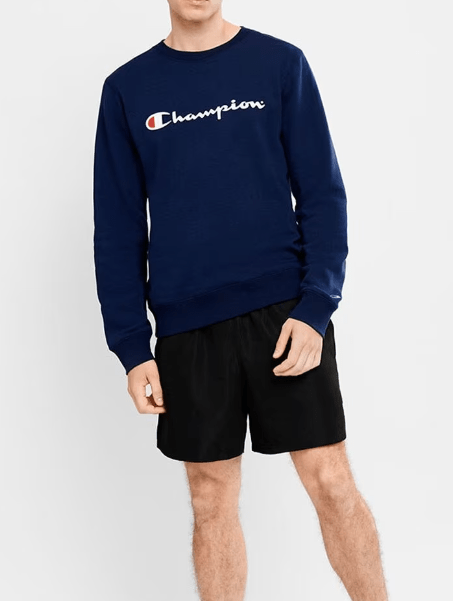 Champion Mens Script Crew Shirt