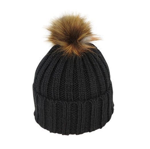 Avenel Hats Womens Acrylic Knit Beanie with Pompom