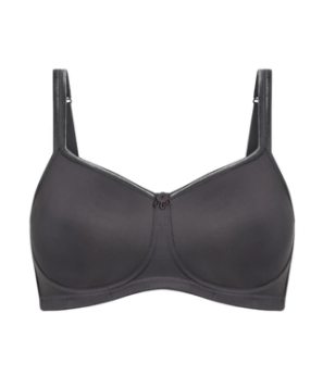 Amoena Womens Mara Padded Soft Bra - Dark Grey