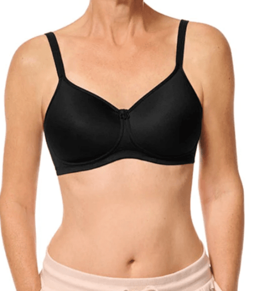 Amoena Womens Mara Padded Soft Bra - Black