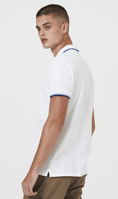 Ben Sherman Mens Signature Polo - White