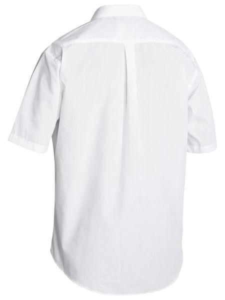 Bisley Mens Permanent Press Short Sleeve Shirt - White
