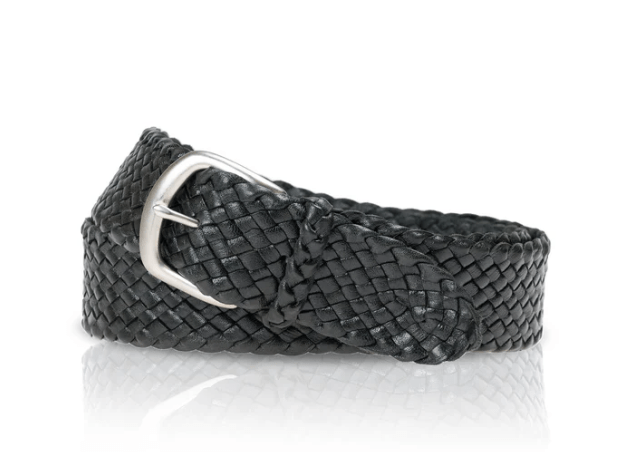 Load image into Gallery viewer, Badgery Belts Jumbuck 12 Plaited Kangaroo Leather Belt (38mm Wide)