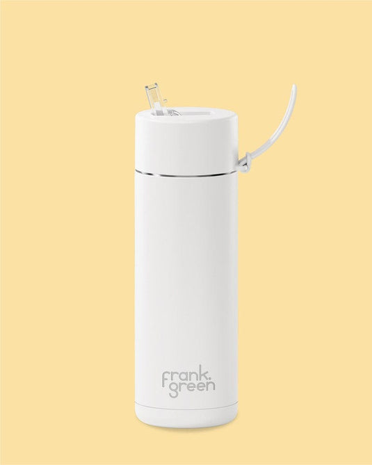 Frank Green 20oz Ceramic Reusable Bottle with Straw Lid - Cloud