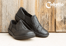 Cabello Comfort Womens Crinkle Shoe - Black