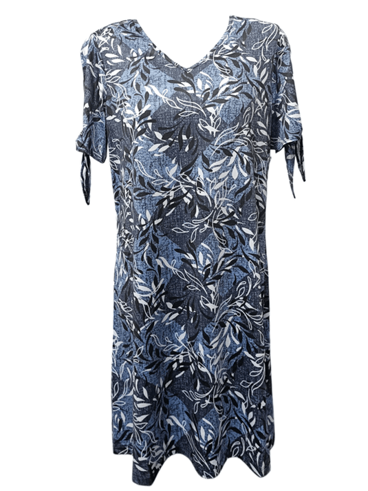 Tango Mango Womens Open Arm Floral V-Neck Dress