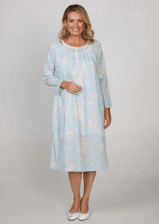 French Country Womens Nightie - Peony Bouquet