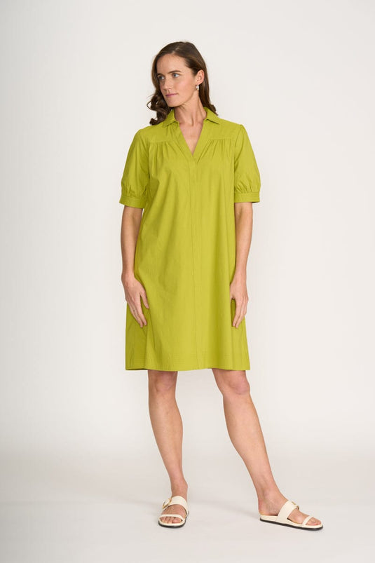 Foil Womens That's The Spirit Dress - Chartreuse