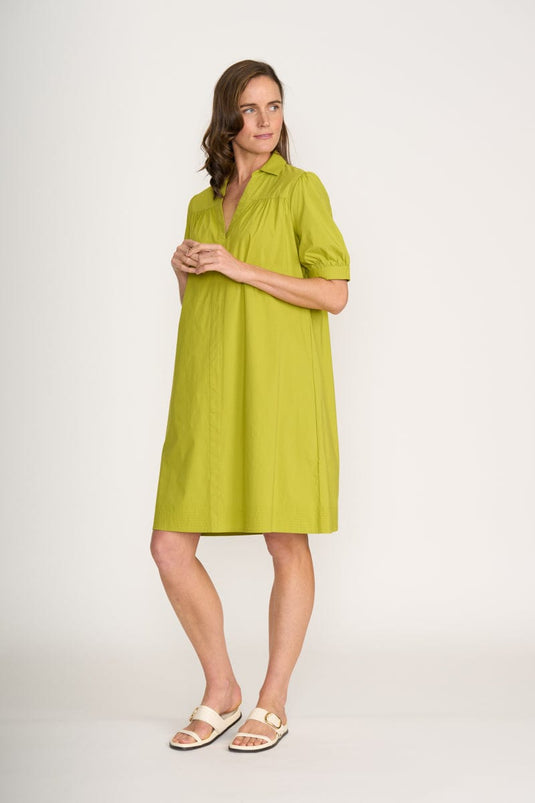 Foil Womens That's The Spirit Dress - Chartreuse