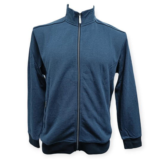 Back Bay Mens Two-Tone Box Stitch Jumper
