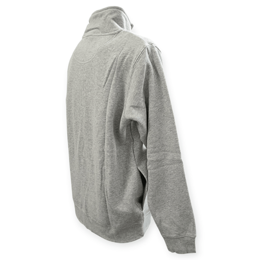 Pilbara Womens Classic Zipper Closed Front Fleece Pullover - Grey Marle