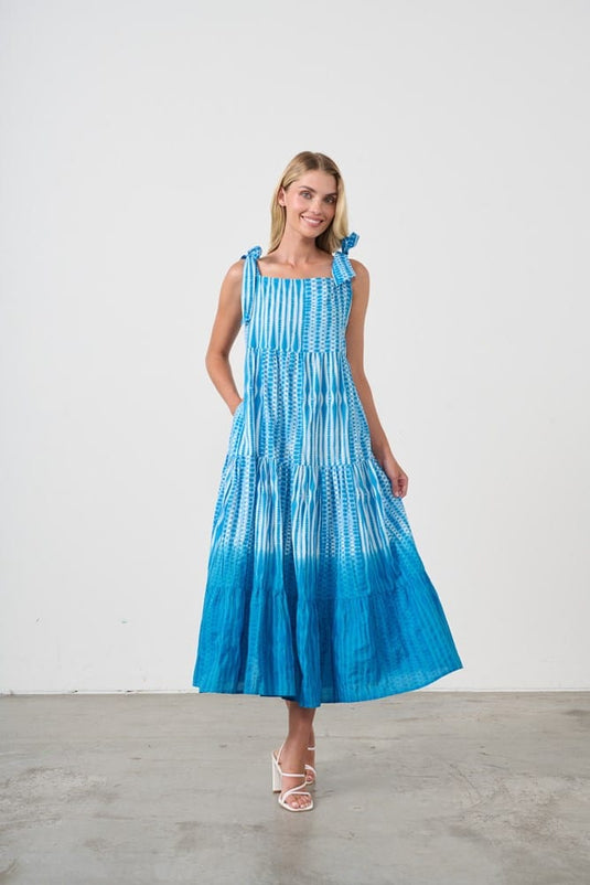 Holmes & Fallon Womens Tie Strap Dress