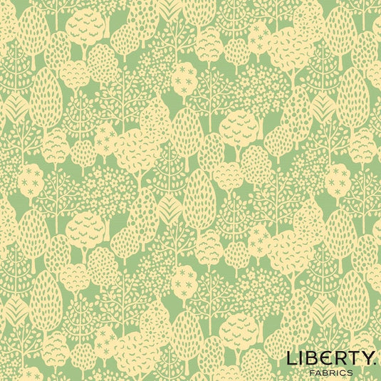 Liberty Fabrics Lasenby Cotton - Woodland Silhouette