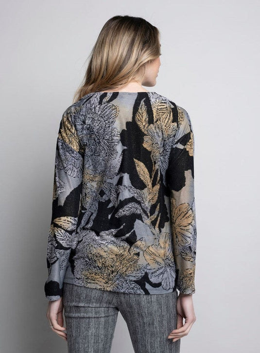 Picadilly Womens Crew-Neck Top