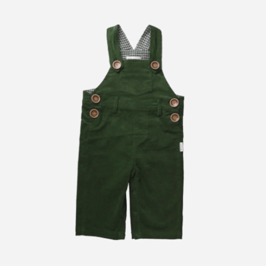 Love Henry Baby Boys Roy Dungaree - Green Corduroy
