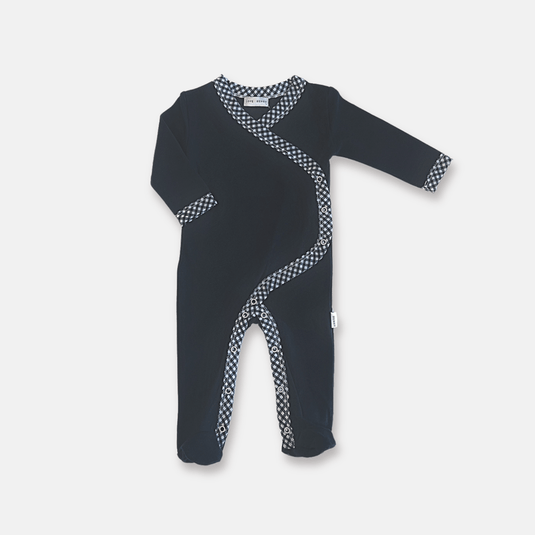 Love Henry Baby Girls Winter Onesie - Navy