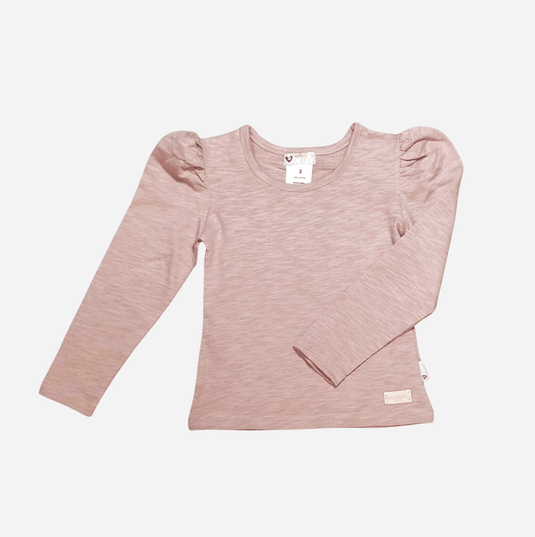 Love Henry Girls Puff Sleeve Knit Top - Pink