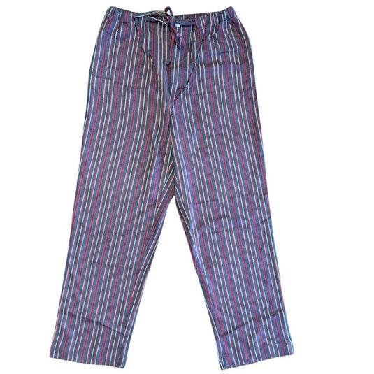 Koala Mens Cosy Suede Flannelette Lounge Sleep Pant - Burgundy
