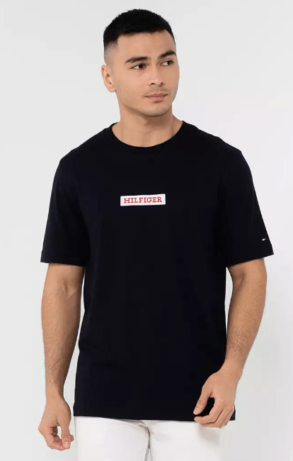 Tommy Hilfiger Mens Monotype Box Tee