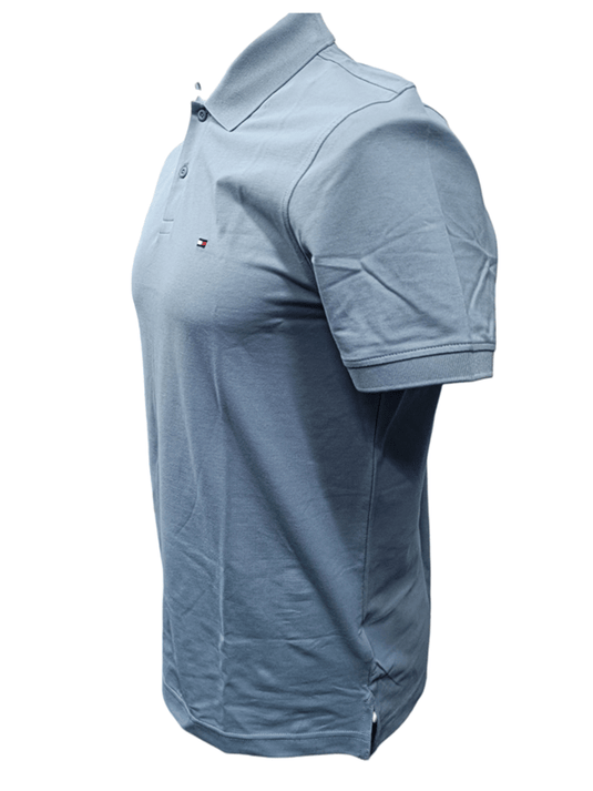 Tommy Hilfiger Mens Performance Pique Regular Fit Polo - Brisk Blue