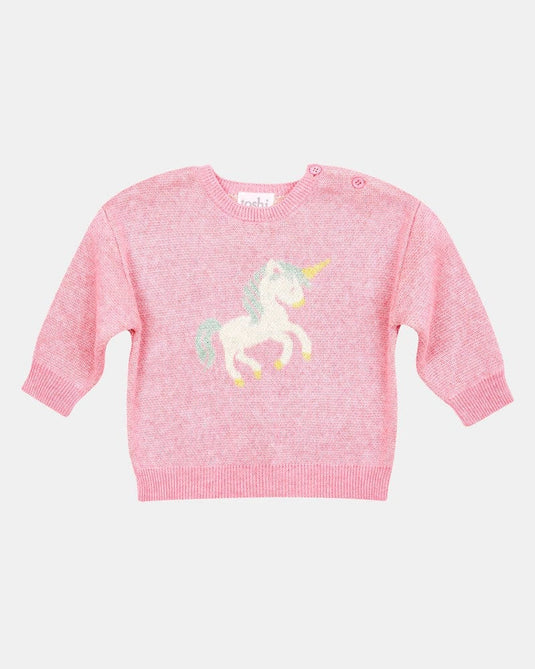 Toshi Baby 100% Organic Cotton Yarn Pullover Storytime - Unicorn